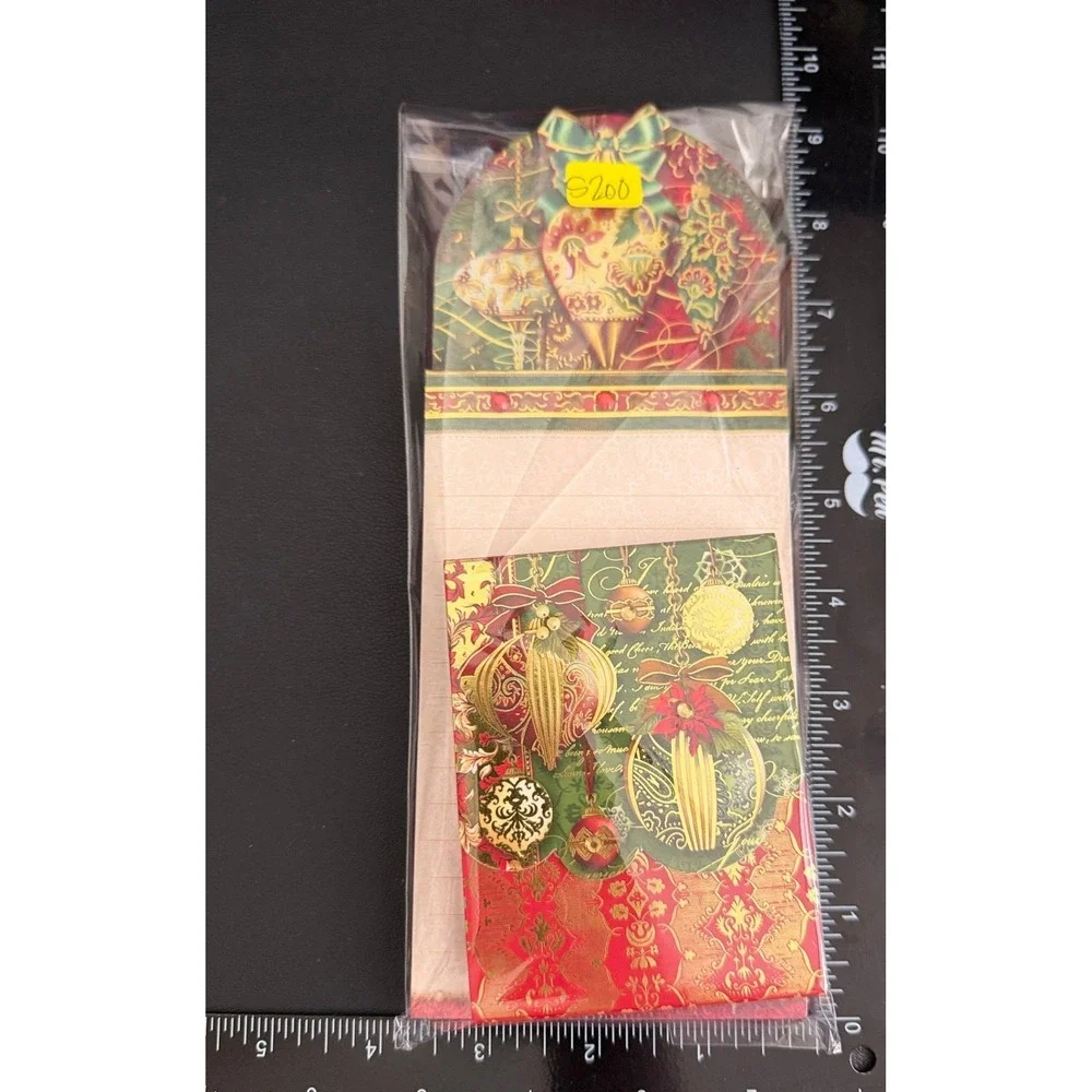 Punch Studio Christmas Notepad Set Ornaments